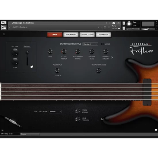 无品贝斯 Impact Soundworks Shreddage 3 Fretless KONTAKT | 声音猎手