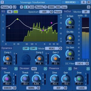 人声通道条！Voxengo Voxformer Multi-Effect Vocal Plugin v2.21 WiN版 | 声音猎手