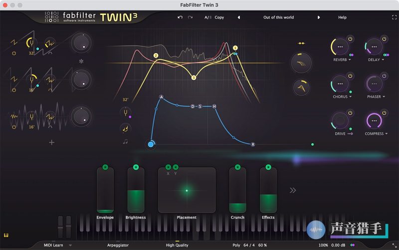 肥波全新第三代震荡器！FabFilter Twin 3 v3.0.0 WIN&MAC | 声音猎手