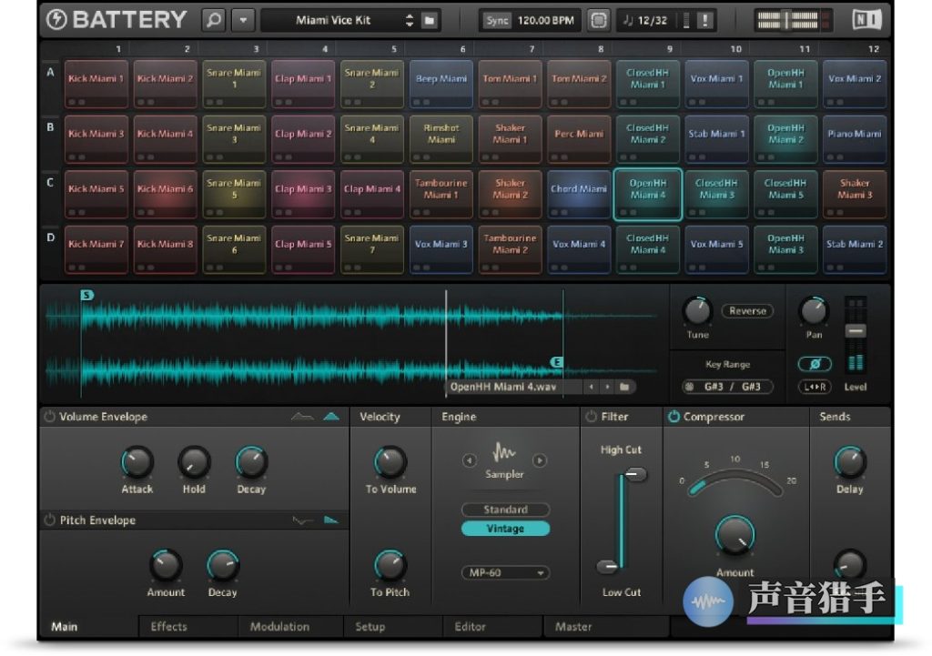 电池鼓修复版！Native Instruments Battery v4.3.0 Rev3 WIN版 | 声音猎手