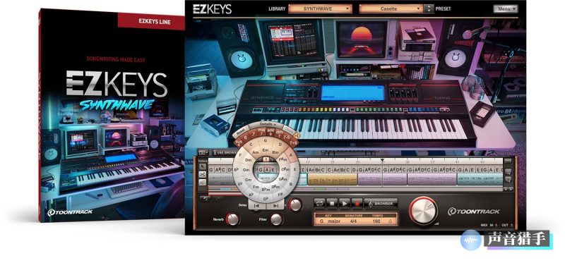 智能钢琴升级!Toontrack EZkeys v1.3.3 WIN&MAC&EZkeys Synthwave | 声音猎手