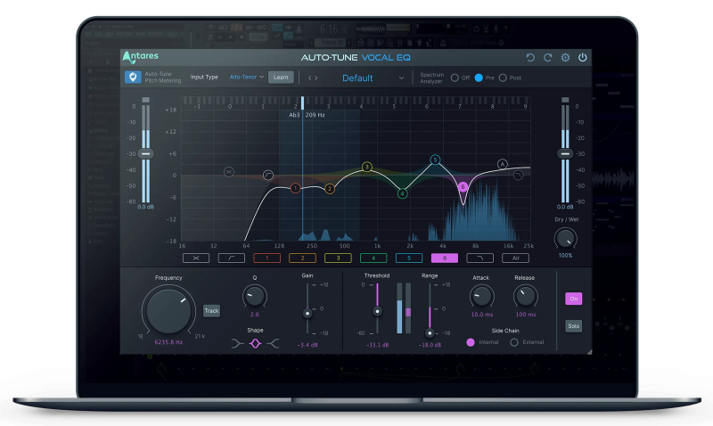 AI人声EQ效果器!Antares Auto-Tune Vocal EQ v1.1.0 CE MacOSX-V.R | 声音猎手