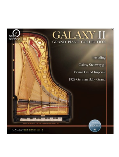 经典大三角钢琴！Best Service Galaxy German Baby Grand v1.5 KONTAKT | 声音猎手