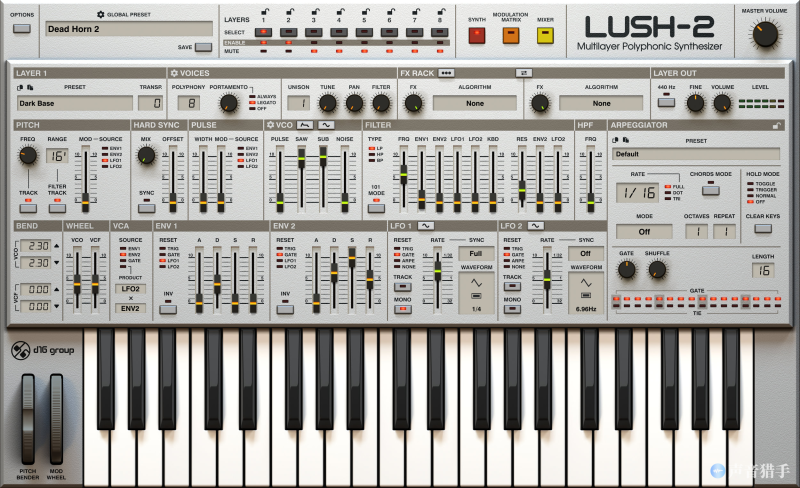传奇合成器复刻！D16 Group Lush 2 v2.0.0 WIN版 | 声音猎手