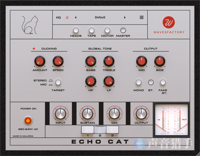 顶级磁带回声效果器!Wavesfactory Echo Cat v1.0.2 WIN版 | 声音猎手