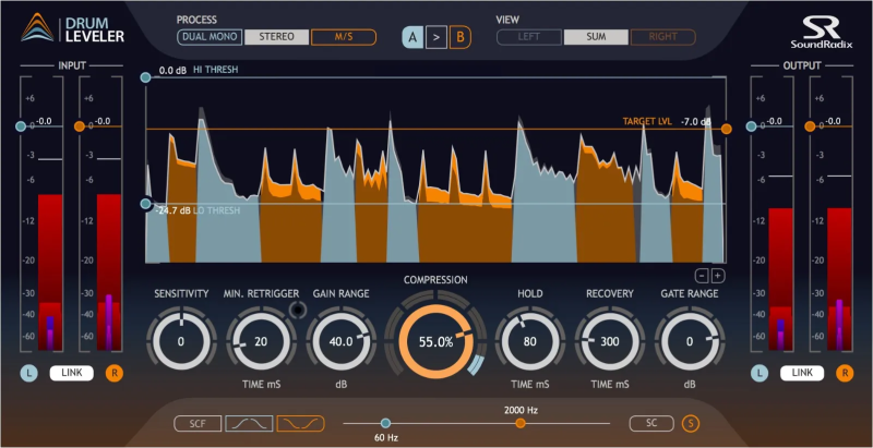 鼓组动态增益插件！Sound Radix Drum Leveler v1.2.0 WIN版 | 声音猎手