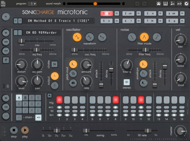 人工智能鼓合成器！Sonic Charge Microtonic v3.3.4 WIN版（含附加内容、安装教程） | 声音猎手