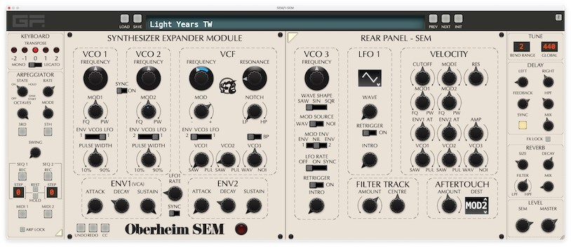 传奇单音合成器！GForce Oberheim SEM v1.6.1 WIN&MAC | 声音猎手