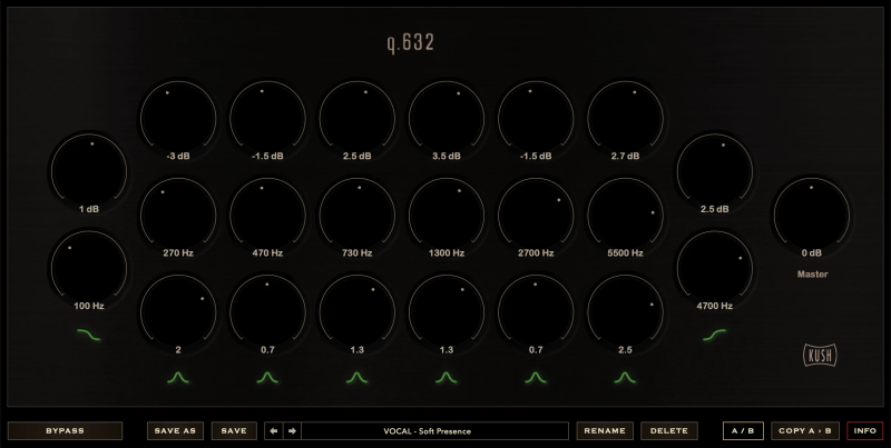 母带均衡器！Kush Audio Q 632 v1.0.1 WIN版 | 声音猎手