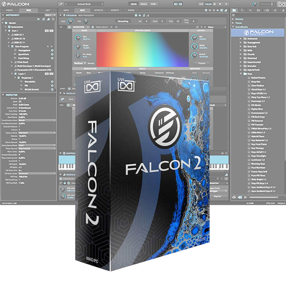 猎鹰新版！UVI Falcon v2.8.6 WIN版 + Factory Library v2.8.1（原厂音色库） | 声音猎手
