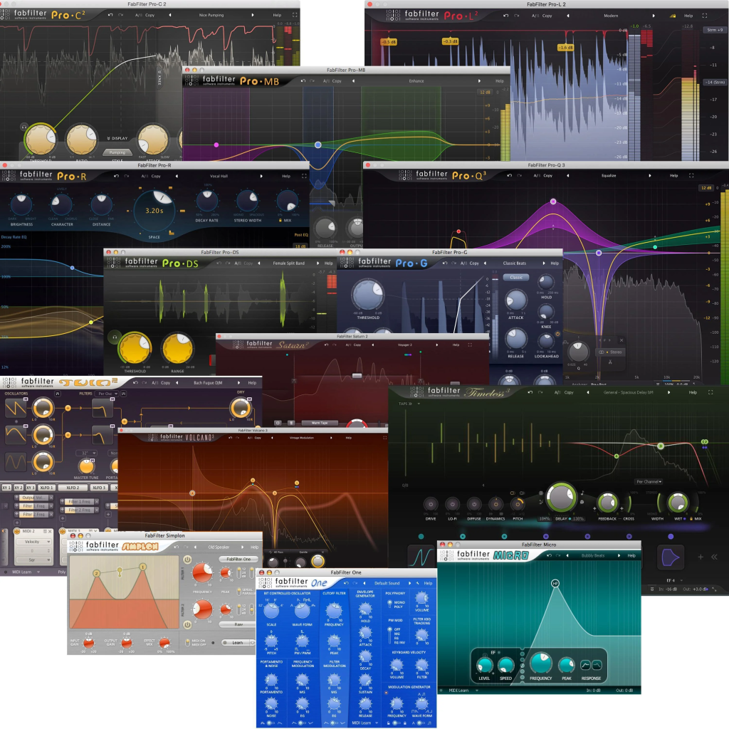 肥波最新版！FabFilter Total Bundle v2023.12.20 WIN&MAC | 声音猎手