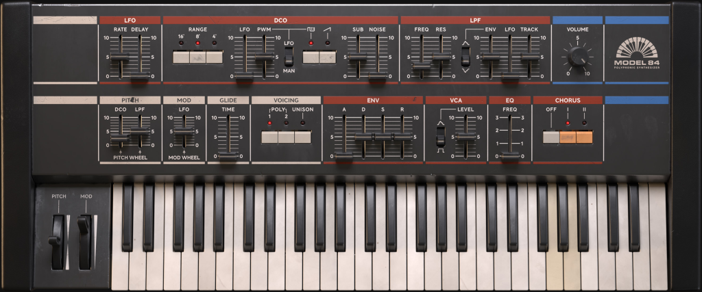 Model 84建模仿真合成器！Softube Model 84 Polyphonic Synthesizer v2.5.67 WIN版 | 声音猎手