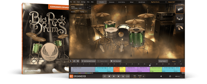 EZDrummer3扩展库之70年代硬摇滚鼓！Toontrack Big Rock Drums EZX v1.0.2 (SOUNDBANK) | 声音猎手