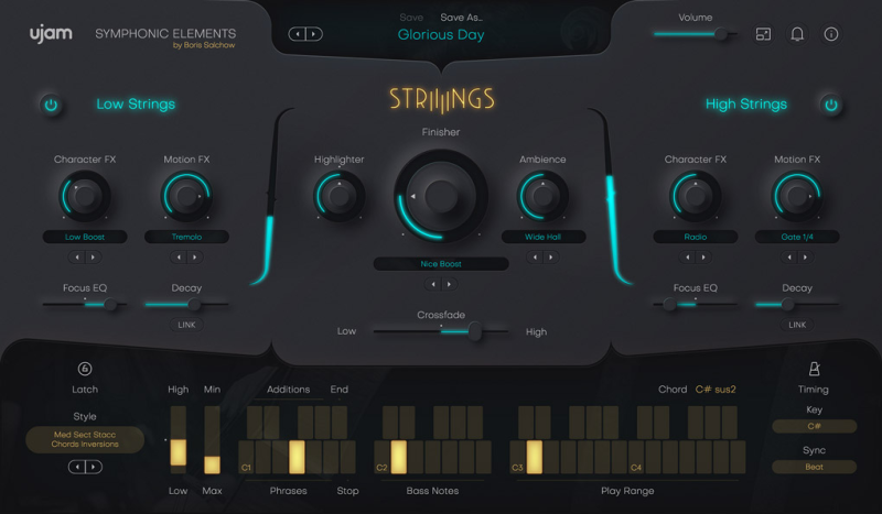 自动史诗级弦乐！UJAM Symphonic Elements STRIIIINGS v1.2.0 WIN&MAC（原生支持M芯片） | 声音猎手