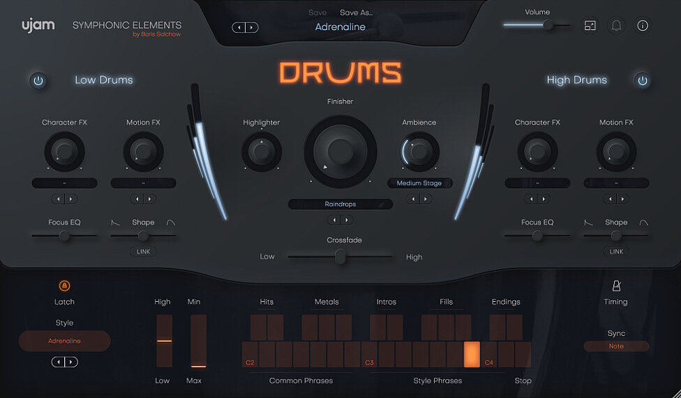 自动史诗级打击乐！UJAM Symphonic Elements DRUMS v1.2.0 WIN&MAC（原生支持M芯片） | 声音猎手