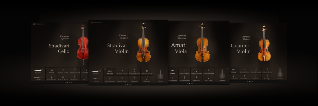 弦乐四重奏合集！Native Instruments Cremona Quartet v1.3.0 (Guarneri & Stradivari Violin, Amati Viola, Stradivari Cello )KONTAKT | 声音猎手