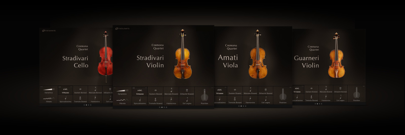 弦乐四重奏合集！Native Instruments Cremona Quartet v1.3.0 (Guarneri & Stradivari Violin, Amati Viola, Stradivari Cello )KONTAKT | 声音猎手