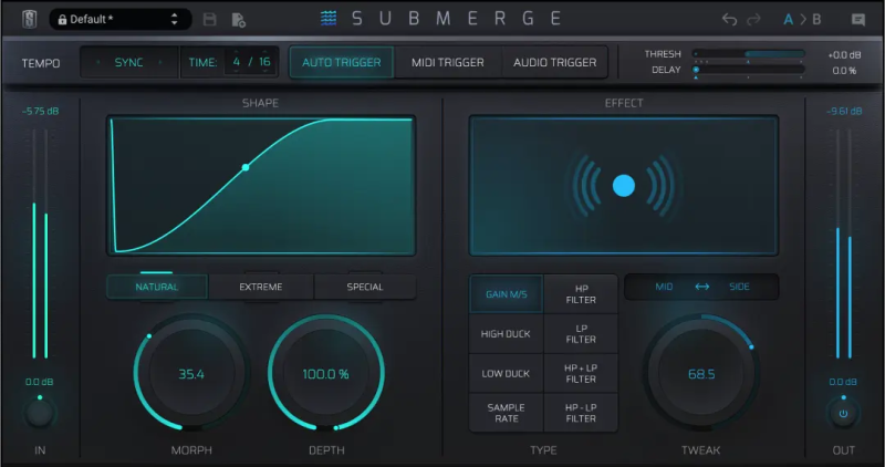 板岩自动侧链插件!Slate Digital Submerge v1.0.1 WIN版 | 声音猎手