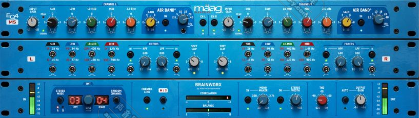 插件联盟系列母带多段均衡效果器!Plugin Alliance Maag Audio EQ4 MS 1.0.0 WIN&MAC | 声音猎手