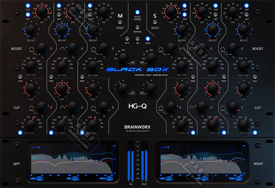 插件联盟系列黑盒子饱和均衡效果器！Plugin Alliance Black Box Analog Design HG-Q 1.0.0 WIN&MAC | 声音猎手