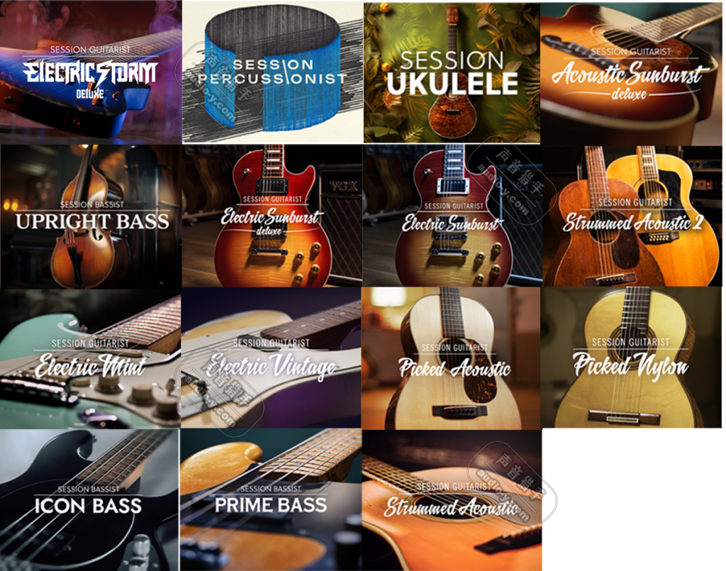 自动真实编曲吉他音源15套合集!Session Guitarist全系列康泰克音源! | 声音猎手