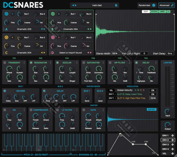 多风格军鼓制作音源！Scaler Music DC Snares v1.2.0 WIN&MAC（附安装教程） | 声音猎手