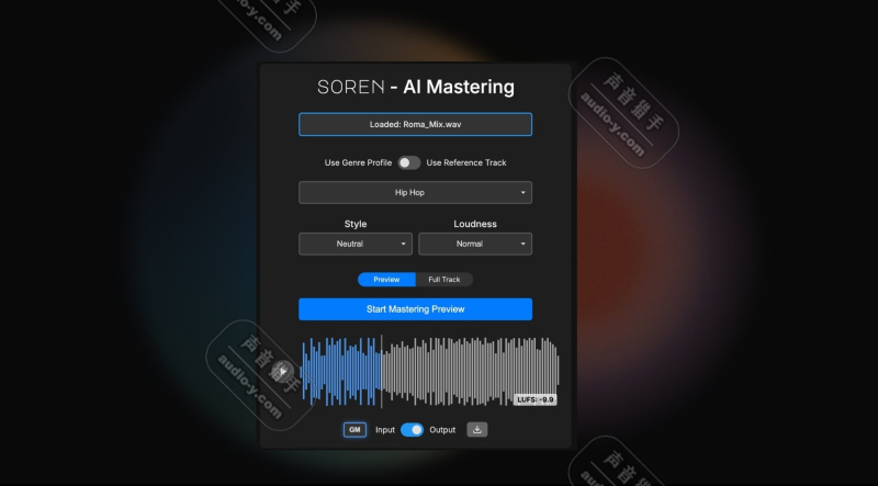 终极人工智能母带混音软件！Rast Sound Soren v1.1.0 WIN版（20250419新增独家激活补丁） | 声音猎手