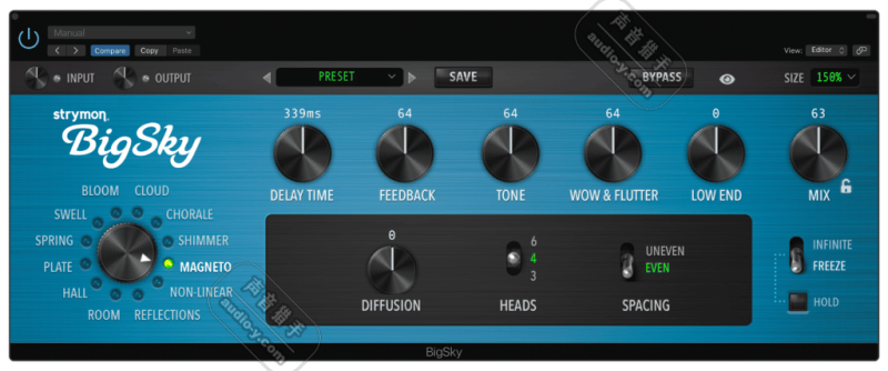 最强混响天空混响效果器!Strymon BigSky Plugin v1.2.0 WIN&MAC(MAC仅支持M芯片AU格式) | 声音猎手