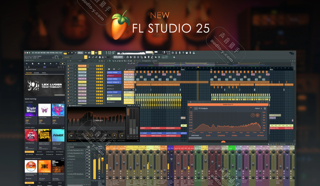 最新版水果编曲软件!Image-Line FL Studio Producer Edition v25.1.4 Build 4951 All Plugins Edition +FLEX Pack Rev.1 WIN版 | 声音猎手