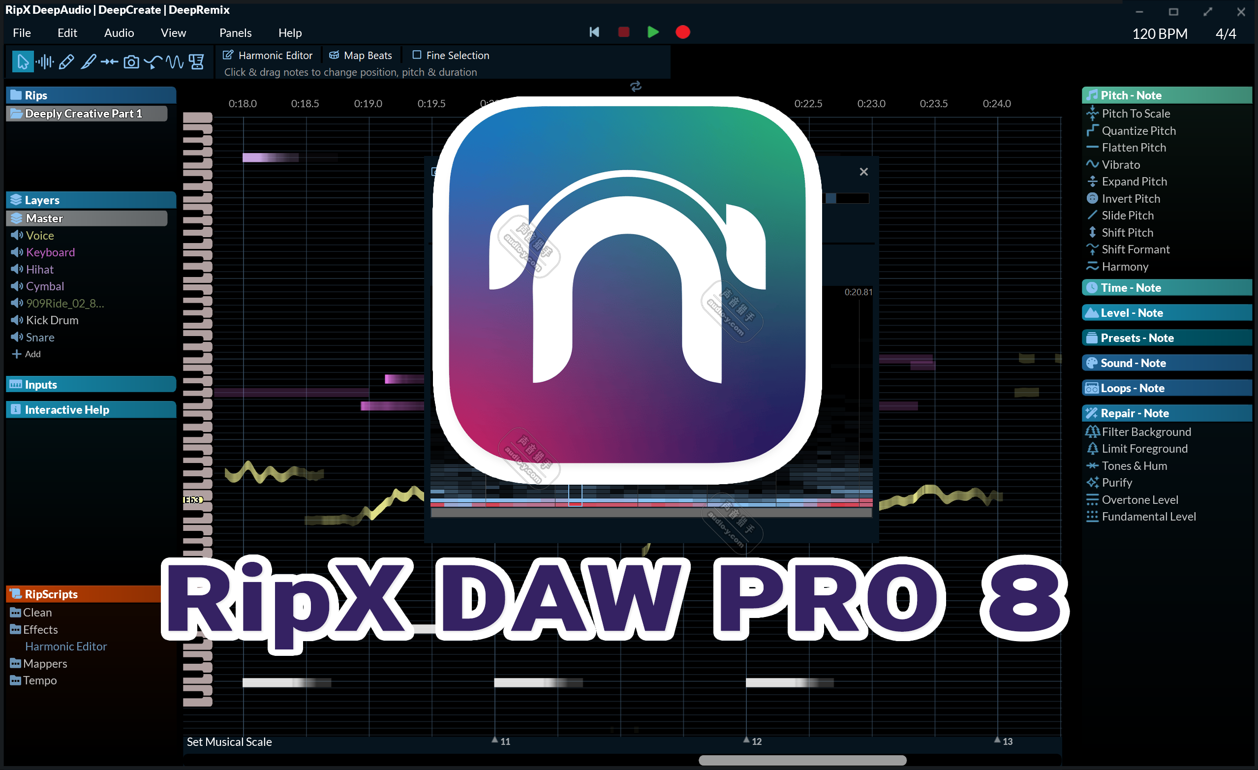 最新专业AI音频分离软件！Hit’n’Mix RipX DAW PRO 8 v8.0.3 WIN&MAC