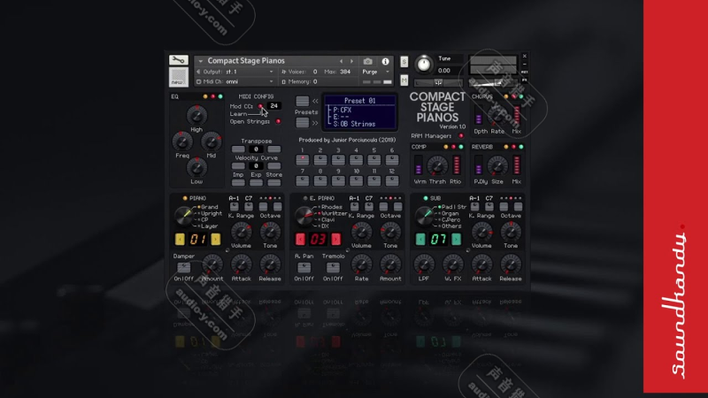 经典雅马哈舞台钢琴音源！Yamaha CP88 Compact Stage Pianos KONTAKT | 声音猎手