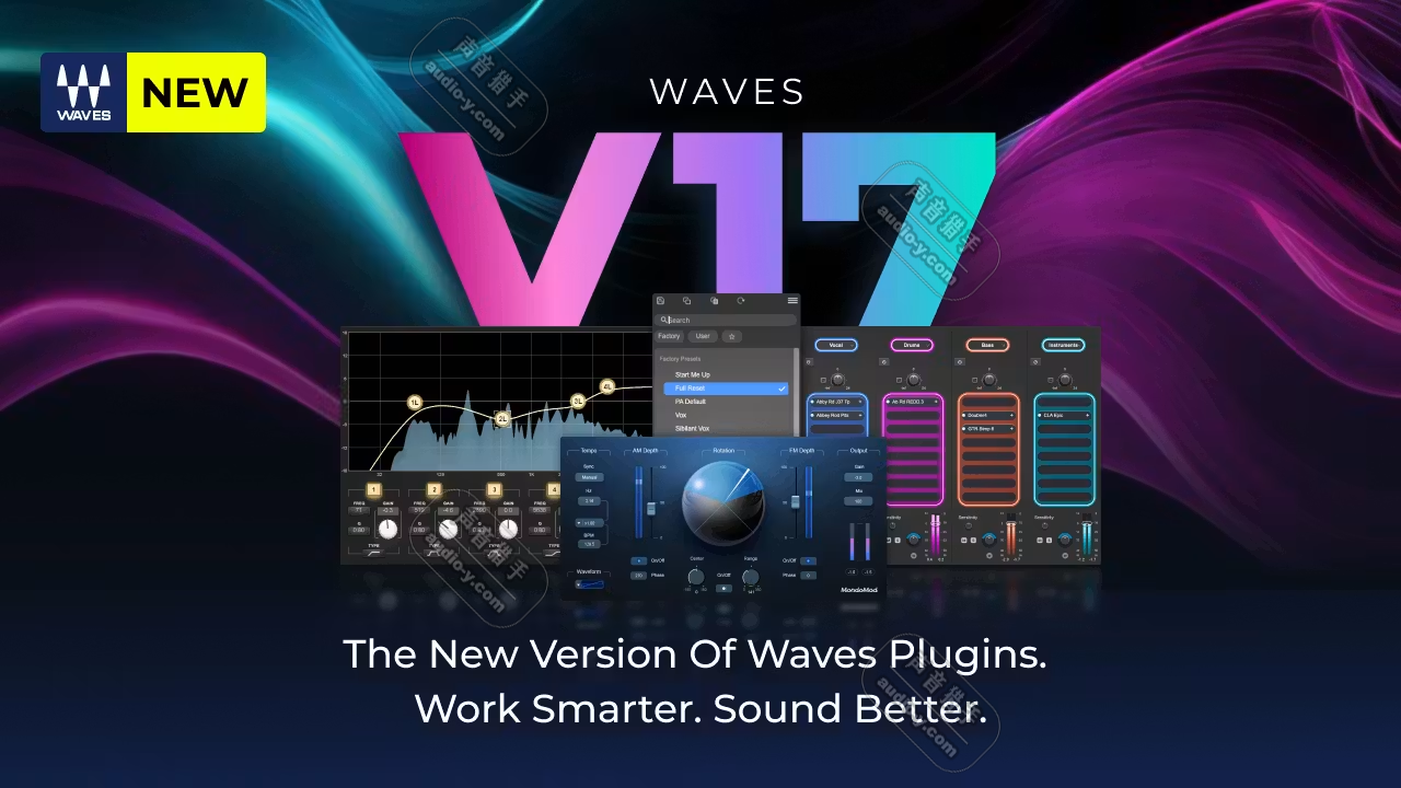 最新Waves 17终极版全集插件包！Waves Ultimate 17 v2026.06.23 WIN&MAC