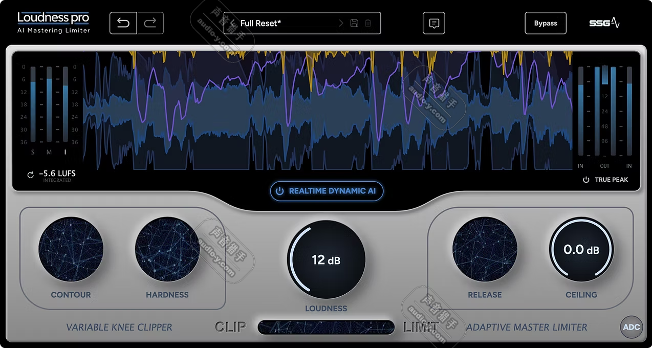 AI母带限制器超高响度插件！SSG Audio Loudness Pro v1.0.75 WIN&MAC