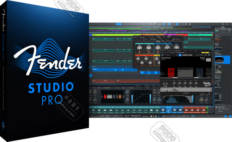 最新音乐制作软件直播机架！Fender Studio Pro 8 v8.1.0 WIN&MAC（附安装教程） | 声音猎手